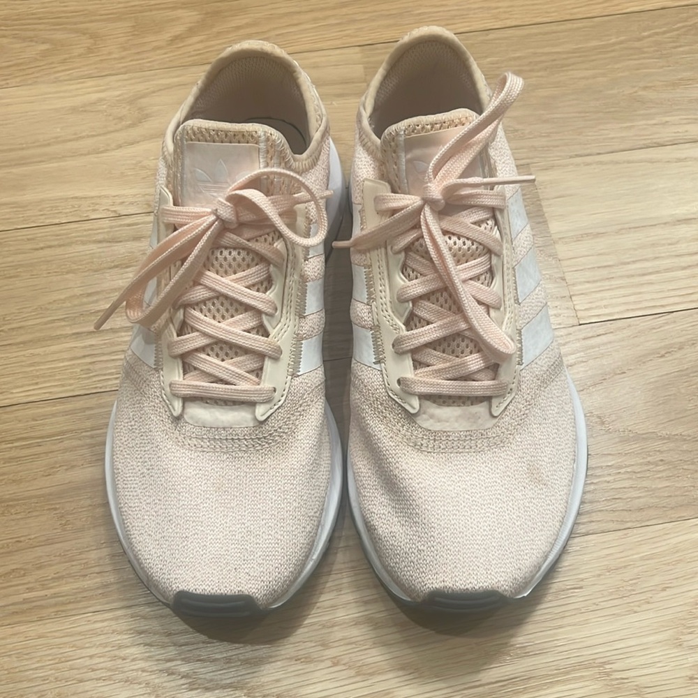Adidas light pink sneakers size 9